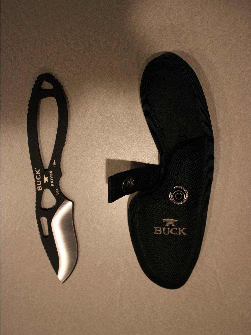 Men’s Black Fixed Blade Knife with Sheath
